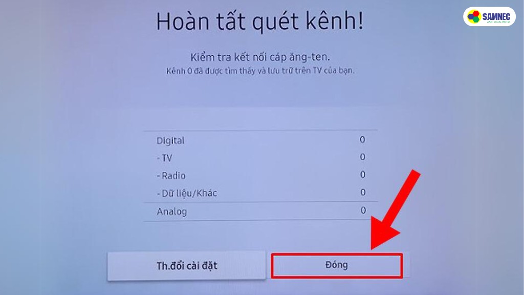 Cách dò kênh trên Smart tivi Samsung