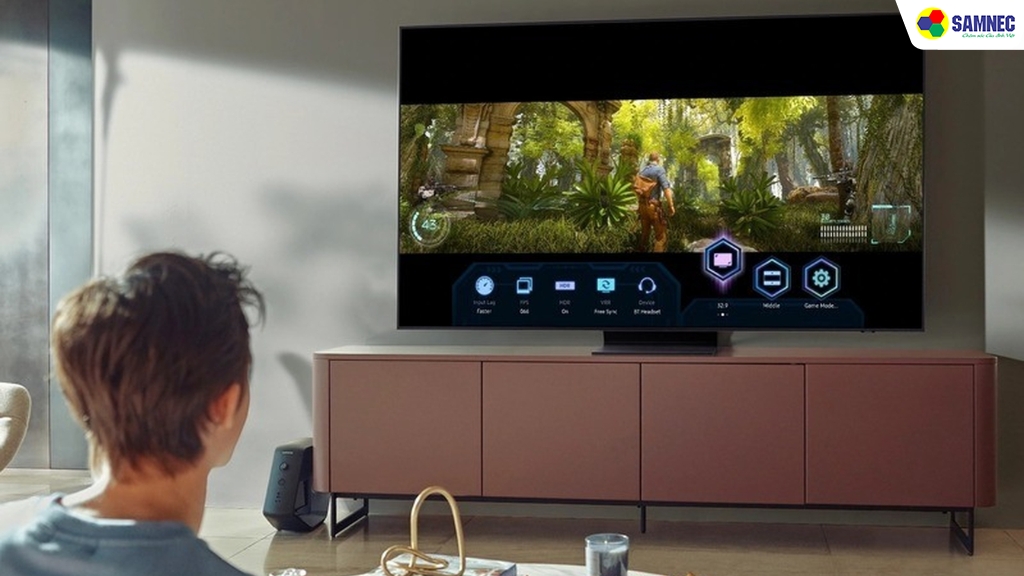 nhiều mẫu tivi Samsung hiện nay được trang bị lớp phủ chống chói