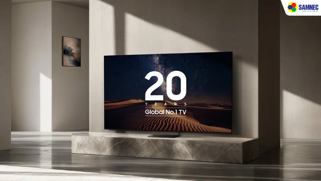 Samsung giữ vị trí thương hiệu TV số 1 thế giới 20 năm liên tiếp