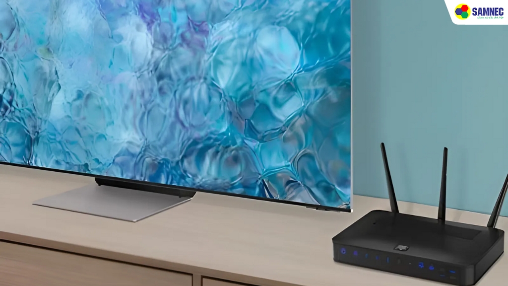 Tivi Samsung ở gần thiết bị gây nhiễu sóng