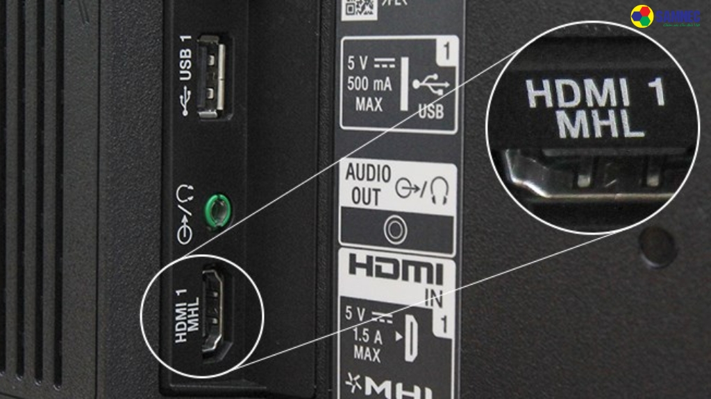 Cổng MHL trên tivi Sony