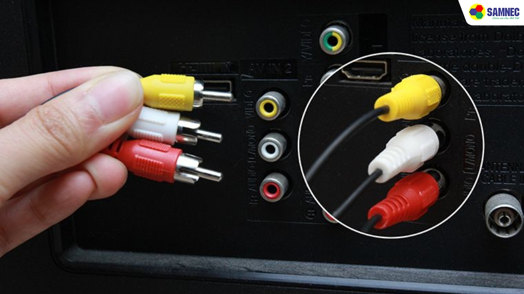 Chuyển âm thanh từ tivi Sony sang amply bằng cổng AV Composite
