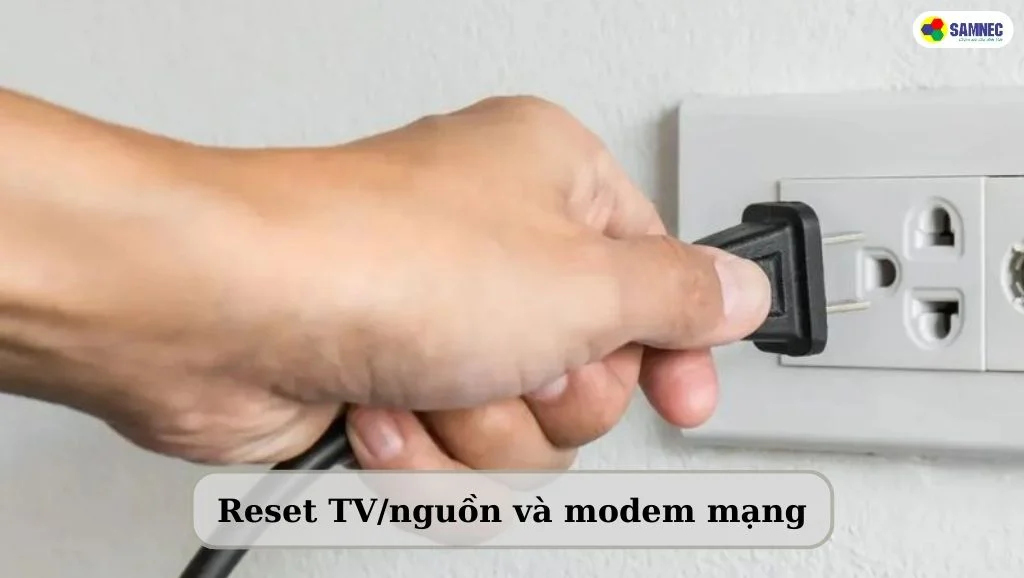 reset nguồn khi tivi sony không kết nối được wifi