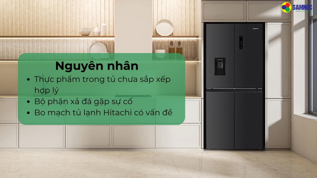 Nguyên nhân khiến tủ lạnh Hitachi báo lỗi F0 04