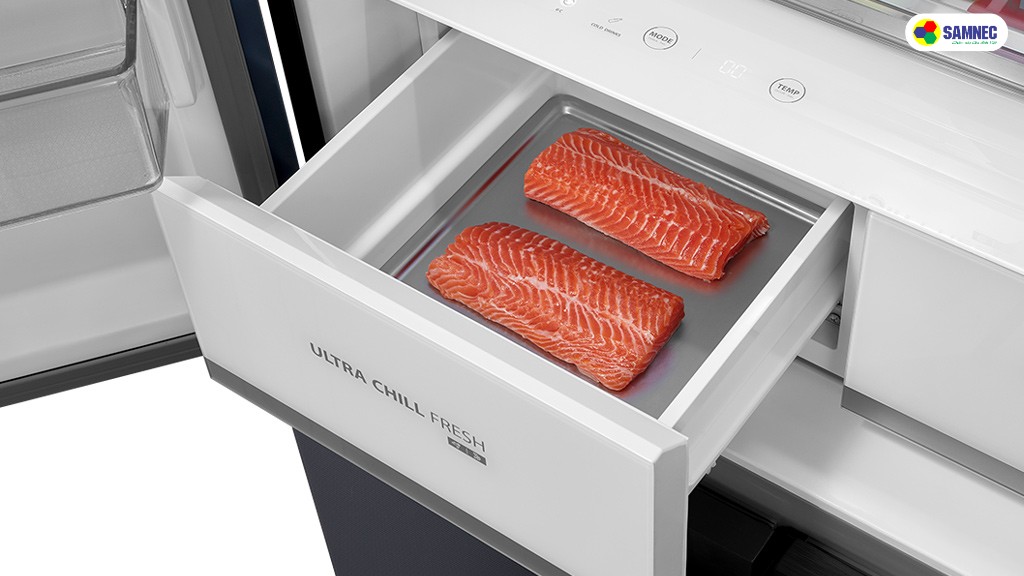 Ngăn đông mềm của tủ lạnh Toshiba 4 cánh