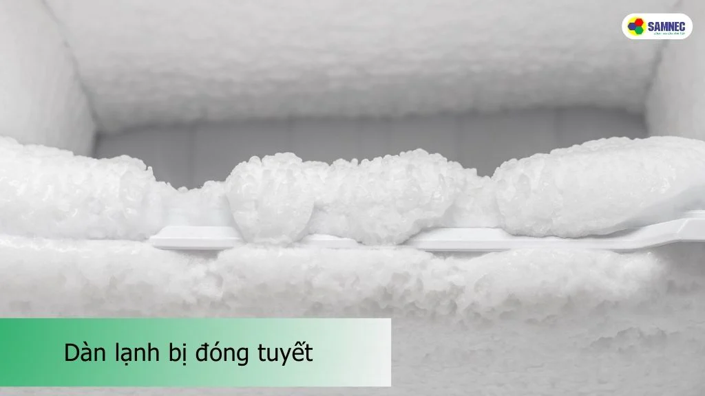 Dàn lạnh của tủ lạnh bị đóng tuyết