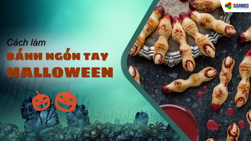 cách làm bánh ngón tay Halloween cực chất