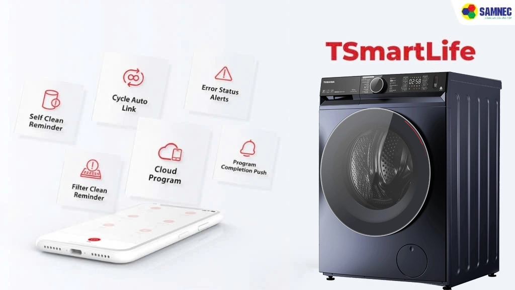 Máy giặt Inverter 10,5 kg Toshiba TW-T23BU115UWV(MG)- Tiện ích