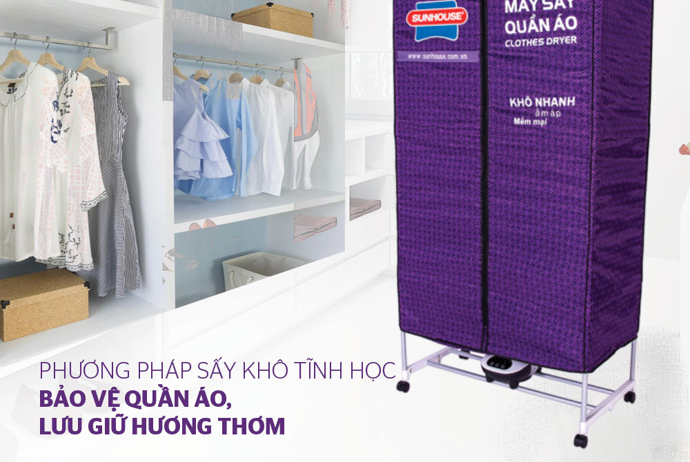 Máy sấy quần áo SUNHOUSE SHD2707