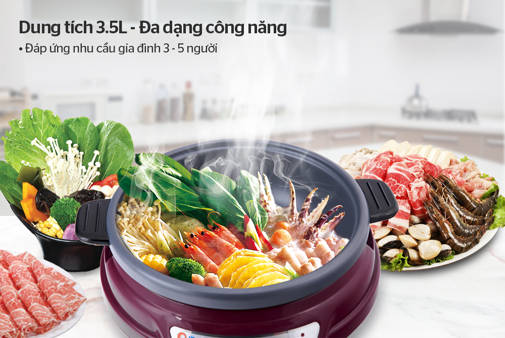 Lẩu điện SUNHOUSE SH535L