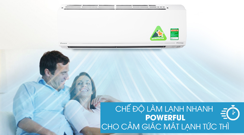 Điều hòa Daikin Inverter 9000 BTU FTKC25UAVMV - Powerful