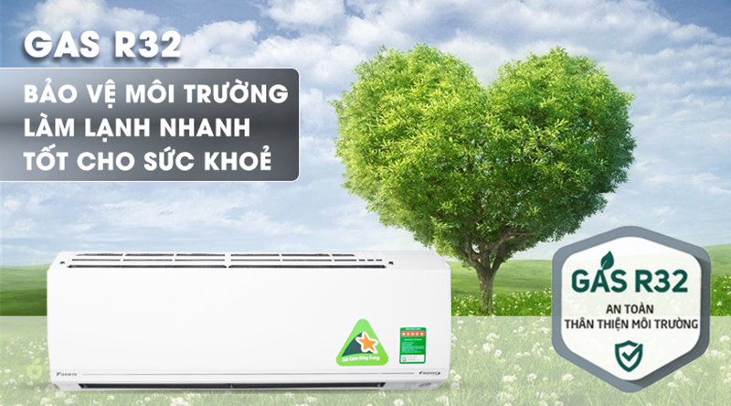 Điều hòa Daikin Inverter 9000 BTU FTKC25UAVMV - Gas R32