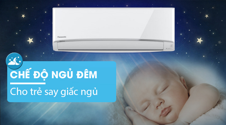 Chế độ ngủ đêm - Máy lạnh 2 chiều Panasonic 1.5 HP CU/CS-YZ12UKH-8 Chế độ ngủ đêm - Máy lạnh 2 chiều Panasonic 1.5 HP CU/CS-YZ12UKH-8