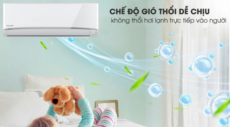 Chế độ thổi gió dễ chịu - Máy lạnh 2 chiều Panasonic 1.5 HP CU/CS-YZ12UKH-8 Chế độ thổi gió dễ chịu - Máy lạnh 2 chiều Panasonic 1.5 HP CU/CS-YZ12UKH-8
