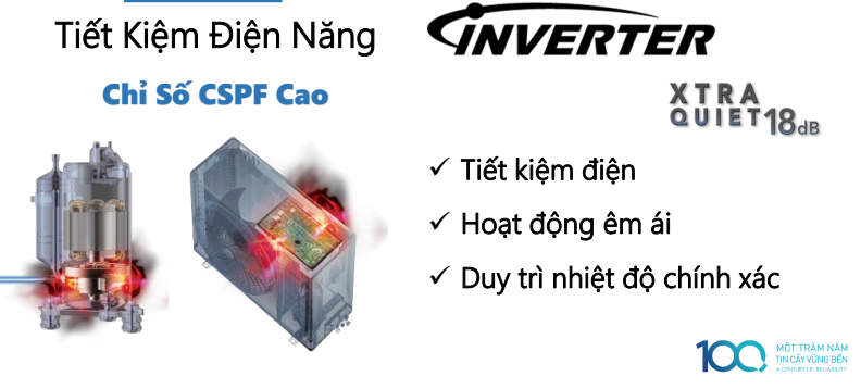 Tiết kiệm điện năng - Máy lạnh 2 chiều Panasonic 2 HP CU/CS-YZ18UKH-8 Tiết kiệm điện năng - Máy lạnh 2 chiều Panasonic 2 HP CU/CS-YZ18UKH-8