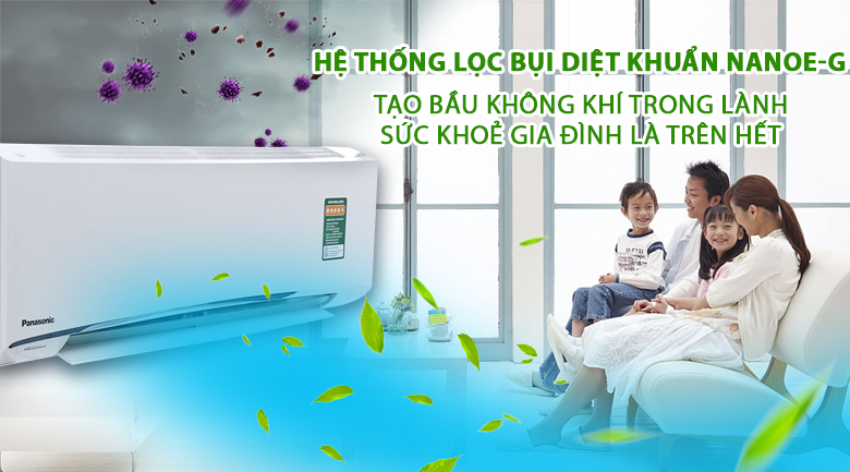 Kháng khuẩn, khử mùi - Máy lạnh 2 chiều Panasonic 2 HP CU/CS-YZ18UKH-8 Kháng khuẩn, khử mùi - Máy lạnh 2 chiều Panasonic 2 HP CU/CS-YZ18UKH-8