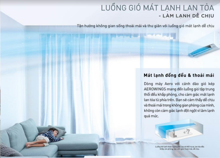 Chế độ gió dễ chịu - Máy lạnh 2 chiều Panasonic 2 HP CU/CS-YZ18UKH-8 Chế độ gió dễ chịu - Máy lạnh 2 chiều Panasonic 2 HP CU/CS-YZ18UKH-8