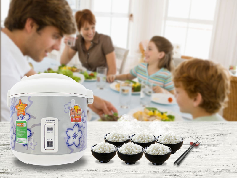 Nồi cơm điện Sharp 1.8 lít KS-181ETV Nồi cơm điện Sharp 1.8 lít KS-181ETV