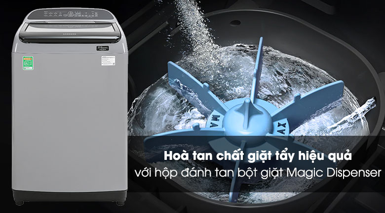 Máy giặt Samsung Inverter 9 kg WA90T5260BY/SV - Hộp đánh bột giặt Máy giặt Samsung Inverter 9 kg WA90T5260BY/SV - Hộp đánh bột giặt