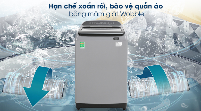 Máy giặt Samsung Inverter 9 kg WA90T5260BY/SV - Mâm giặt Wobble Máy giặt Samsung Inverter 9 kg WA90T5260BY/SV - Mâm giặt Wobble