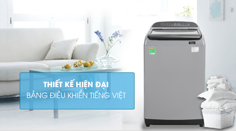 Máy giặt Samsung Inverter 9 kg WA90T5260BY/SV - Thiết kế Máy giặt Samsung Inverter 9 kg WA90T5260BY/SV - Thiết kế