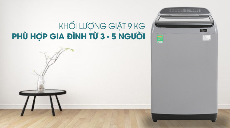 Máy giặt Samsung Inverter 9 kg WA90T5260BY/SV - Khối lượng Máy giặt Samsung Inverter 9 kg WA90T5260BY/SV - Khối lượng