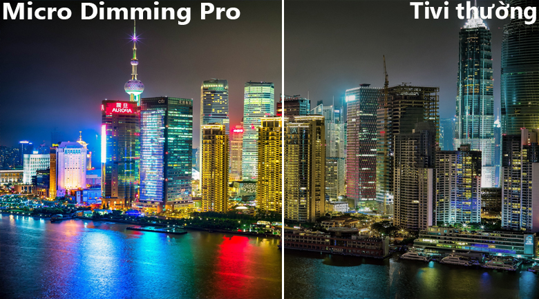 Công nghệ Micro Dimming Pro tăng cường độ sâu hình ảnh Công nghệ Micro Dimming Pro tăng cường độ sâu hình ảnh