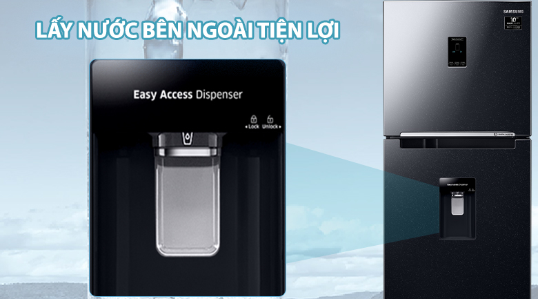 Lấy nước ngoài - Tủ lạnh Samsung Inverter RT32K5932BU/SV Lấy nước ngoài - Tủ lạnh Samsung Inverter RT32K5932BU/SV