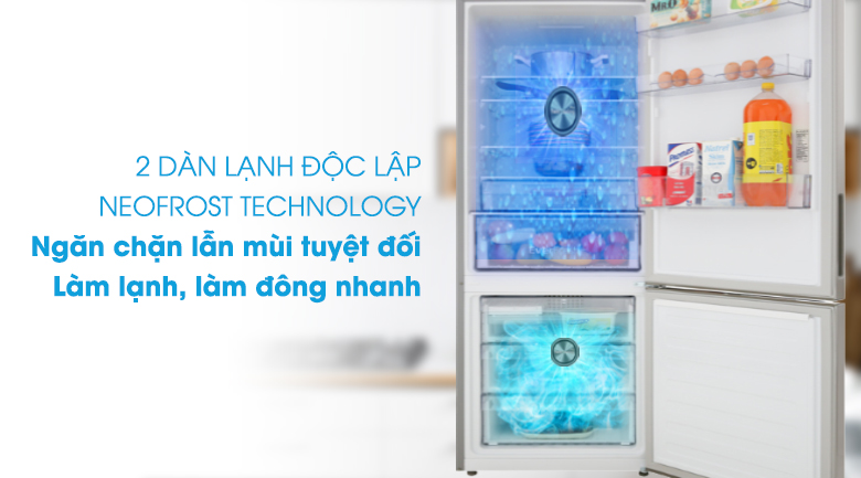 Tủ lạnh Beko Inverter 415 lít RCNT415E50VZGW - NeoFrost Technology