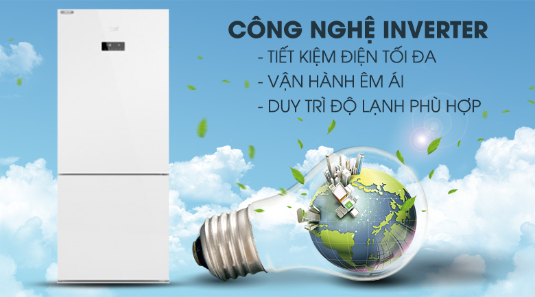 Tủ lạnh Beko Inverter 415 lít RCNT415E50VZGW - công nghệ Inverter