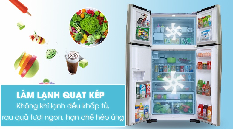 Màng lọc Nano Titanium - Tủ lạnh Hitachi Inverter 540 lít R-FW690PGV7X GBK