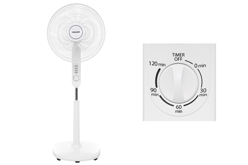 Tiện dụng với chức năng hẹn giờ tắt quạt từ 30 - 60 - 90 - 120 phút Tiện dụng với chức năng hẹn giờ tắt quạt từ 30 - 60 - 90 - 120 phút