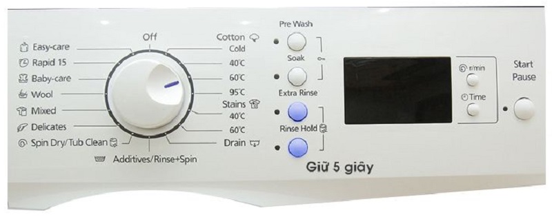 Bấm chế độ Eco Tubo Clean (Làm sạch lồng giặt) Bấm chế độ Eco Tubo Clean (Làm sạch lồng giặt)
