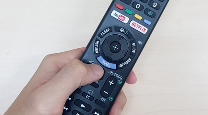 Remote trên tivi Sony 2018