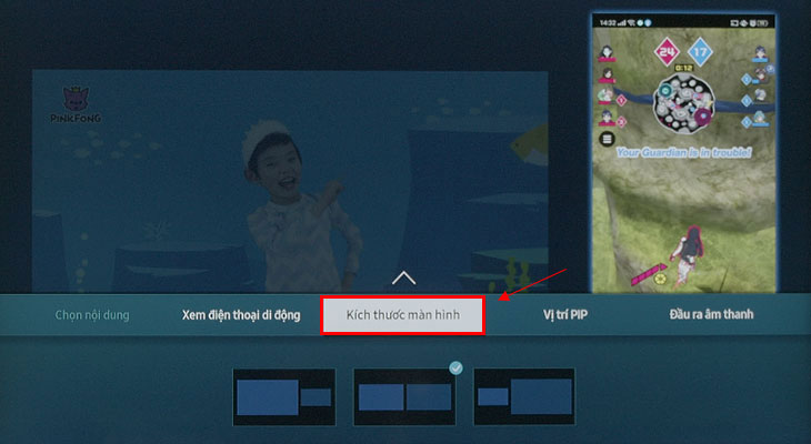 Kích thước màn hình-Cách sử dụng tính năng chia đôi màn hình tivi Multi View Kích thước màn hình-Cách sử dụng tính năng chia đôi màn hình tivi Multi View
