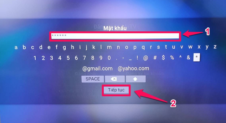 Nhập vào mật khẩu Nhập vào mật khẩu