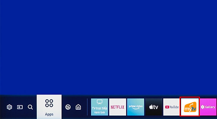 Cách nhận khuyến mãi ứng dụng MyTV trên tivi Samsung 2020 - Chọn và mở ứng dụng MyTV Cách nhận khuyến mãi ứng dụng MyTV trên tivi Samsung 2020 - Chọn và mở ứng dụng MyTV