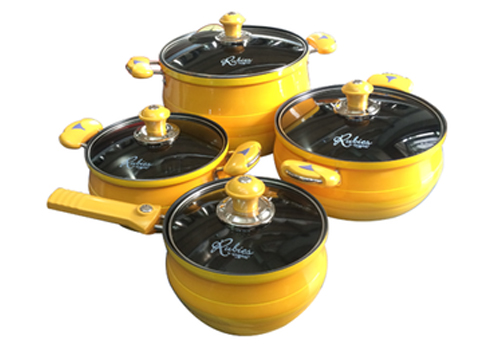 Bộ nồi Kitchen IH1327 vàng