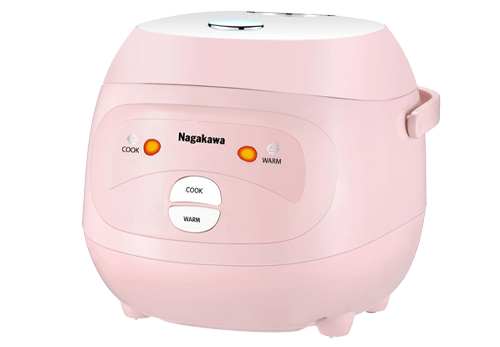 Nồi cơm điện Nagakawa 1 lít NAG0134 hồng trắng