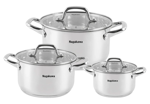 Bộ nồi inox Nagakawa NAG1360