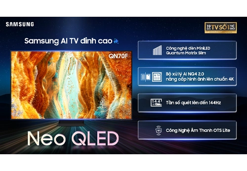 Smart Tivi Neo QLED 4K Vision AI 55 inch Samsung QA55QN70FAKXXV
