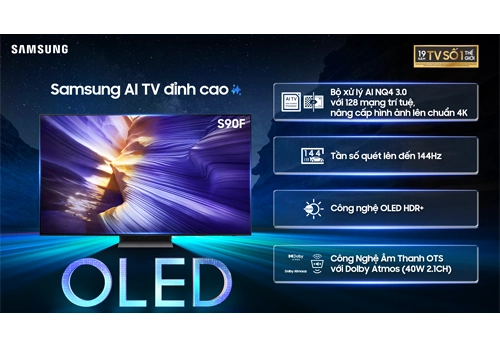 Smart Tivi OLED 4K Vision AI 55 inch Samsung QA55S90FAKXXV
