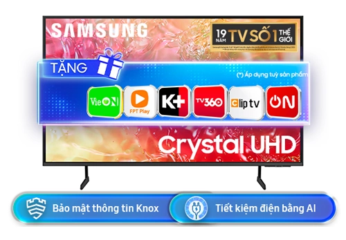 Smart Tivi UHD 4K 65 inch Samsung UA65DU7000KXXV