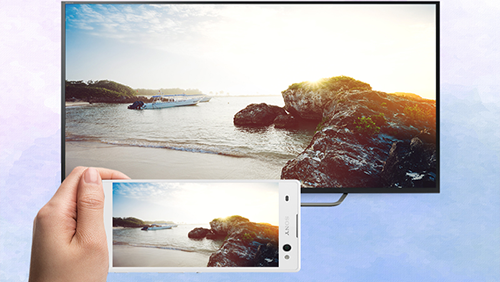 Phản chiếu màn hình điện thoại lên smart tivi cơ bản Sony 2018