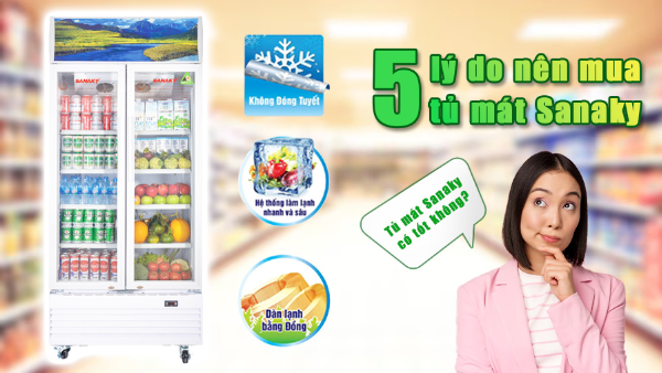 Tủ mát Sanaky có tốt không? 5 lý do nên mua tủ mát Sanaky