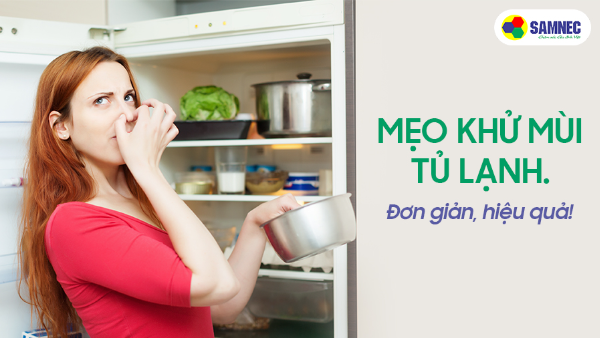Mẹo khử mùi tủ lạnh đơn giản tại nhà