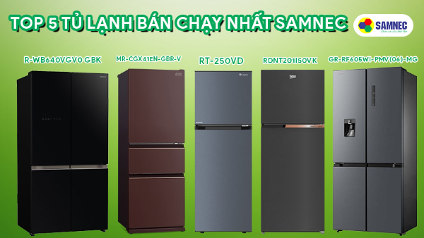Top 5 tủ lạnh bán chạy nhất SAMNEC