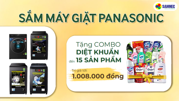 Sắm máy giặt Panasonic – Quần áo sạch khuẩn, chẳng ngại nắng mưa! 