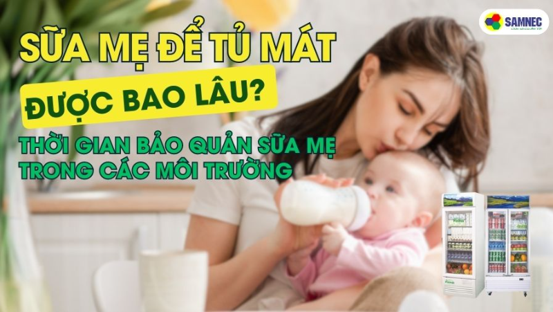 Sữa mẹ để tủ mát được bao lâu? Thời gian bảo quản sữa mẹ trong các môi trường