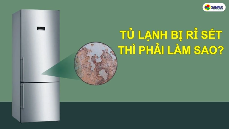 Tủ lạnh bị rỉ sét thì phải làm sao?